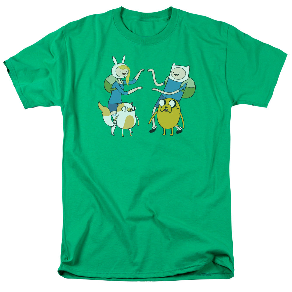 ADVENTURE TIME/BRO HUG - S/S ADULT 18/1 - KELLY GREEN