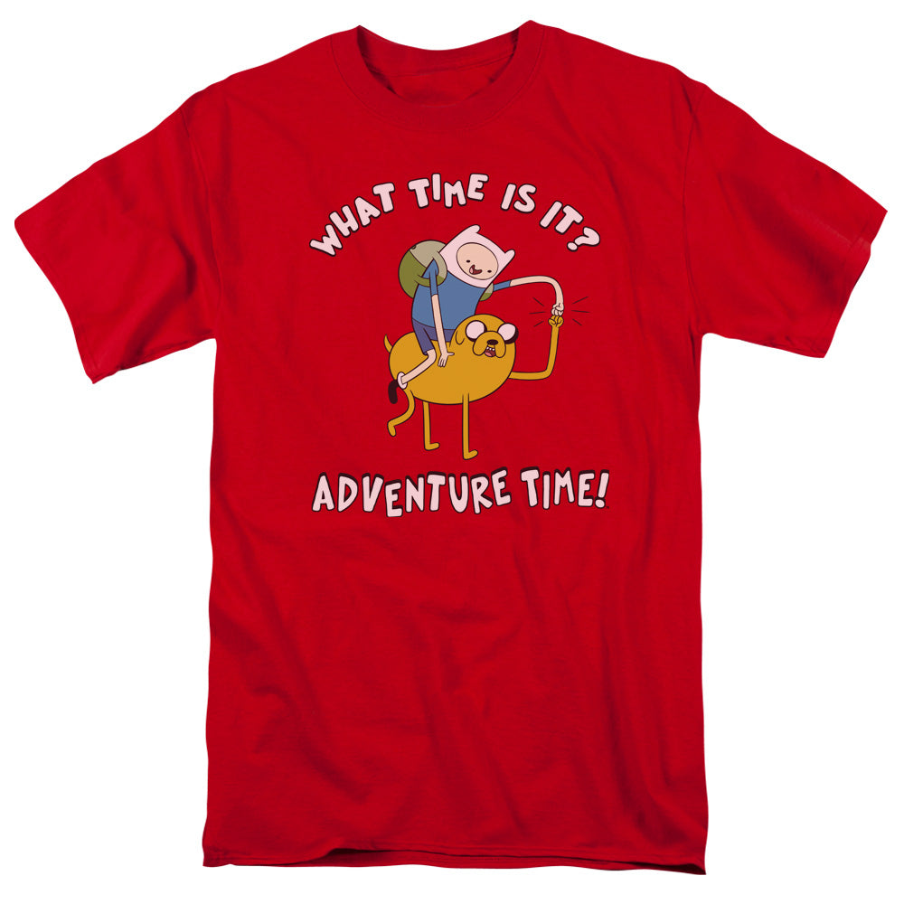 ADVENTURE TIME/OUTSTRETCHED - S/S ADULT 18/1 - RED