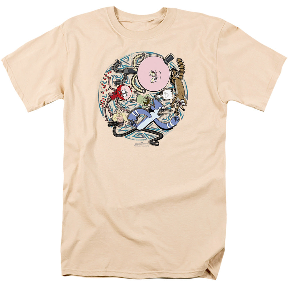 REGULAR SHOW/STRANGE CIRCLE - S/S ADULT 18/1 - CREAM