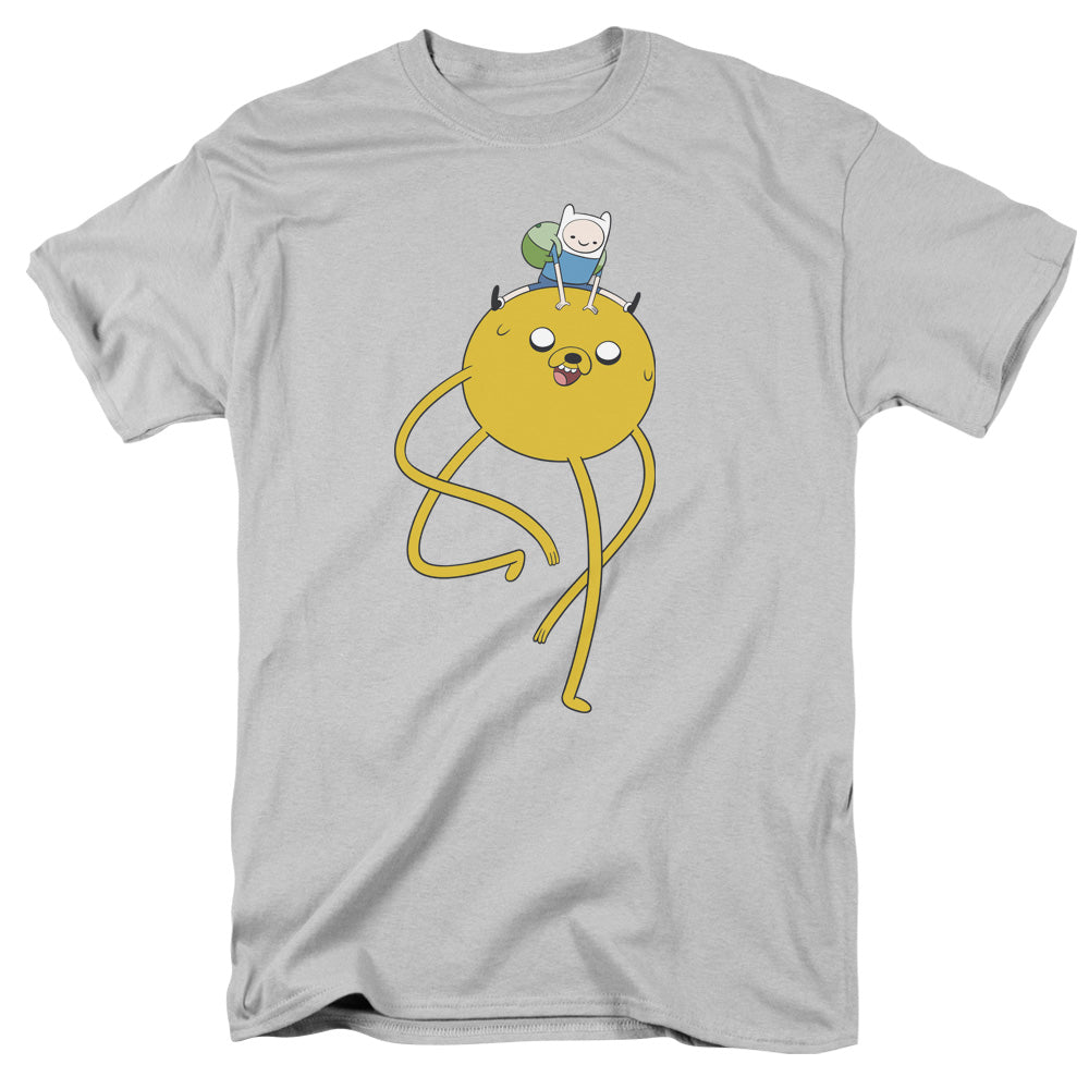 ADVENTURE TIME/JAKE RIDE - S/S ADULT 18/1 - SILVER