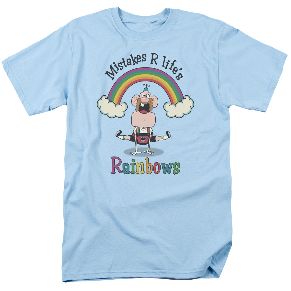 UNCLE GRANDPA/LIFES RAINBOWS - S/S ADULT 18/1 - LIGHT BLUE
