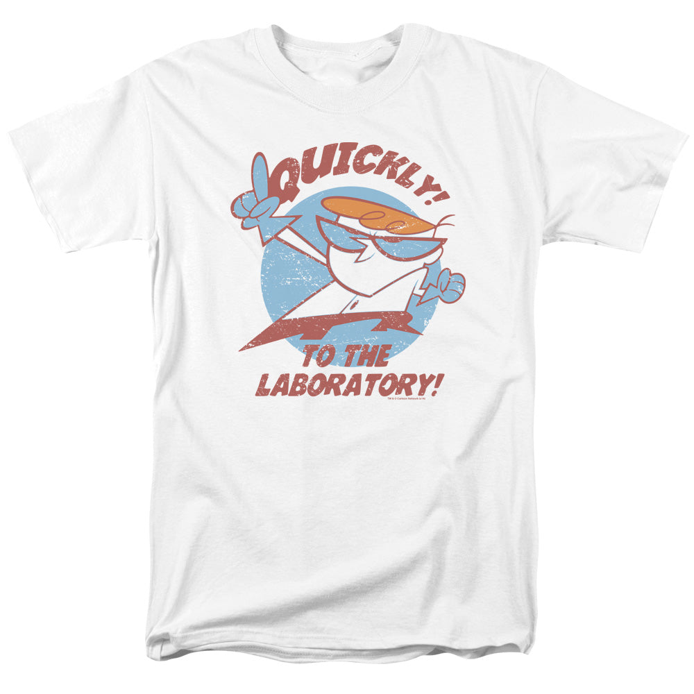 DEXTERS LABORATORY/QUICKLY - S/S ADULT 18/1 - WHITE