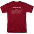 ADVENTURE TIME/FLOOP THE PIG - S/S ADULT 18/1 - CARDINAL