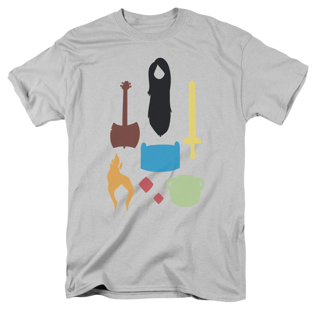 ADVENTURE TIME/ICONS - S/S ADULT 18/1 - SILVER