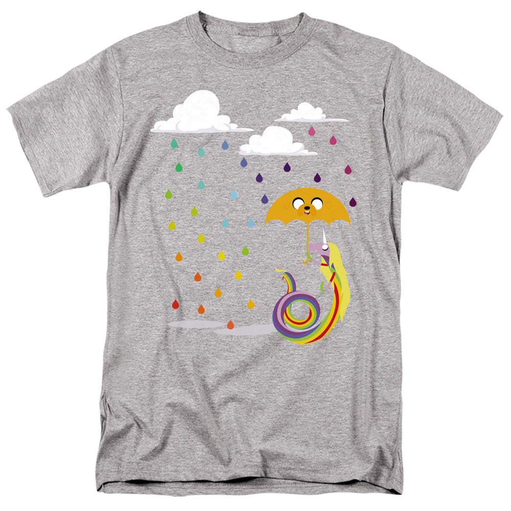 ADVENTURE TIME/LADY IN THE RAIN - S/S ADULT 18/1 - ATHLETIC HEATHER