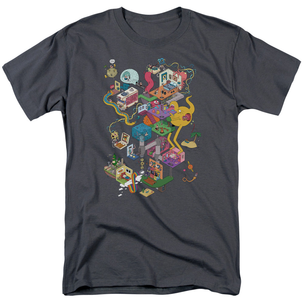 UNCLE GRANDPA/INSIDE THE RV - S/S ADULT 18/1 - CHARCOAL