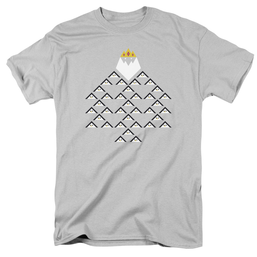 ADVENTURE TIME/ICE KING TRIANGLE - S/S ADULT 18/1 - SILVER