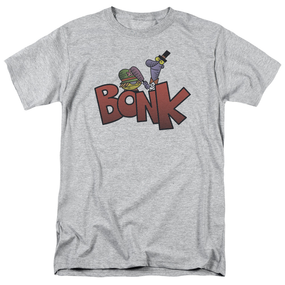 DEXTERS LABORATORY/BONK - S/S ADULT 18/1 - ATHLETIC HEATHER
