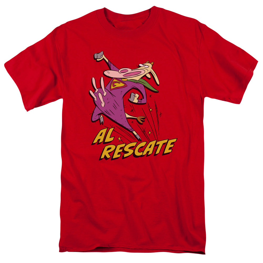 COW AND CHICKEN/AL RESCATE - S/S ADULT 18/1 - RED