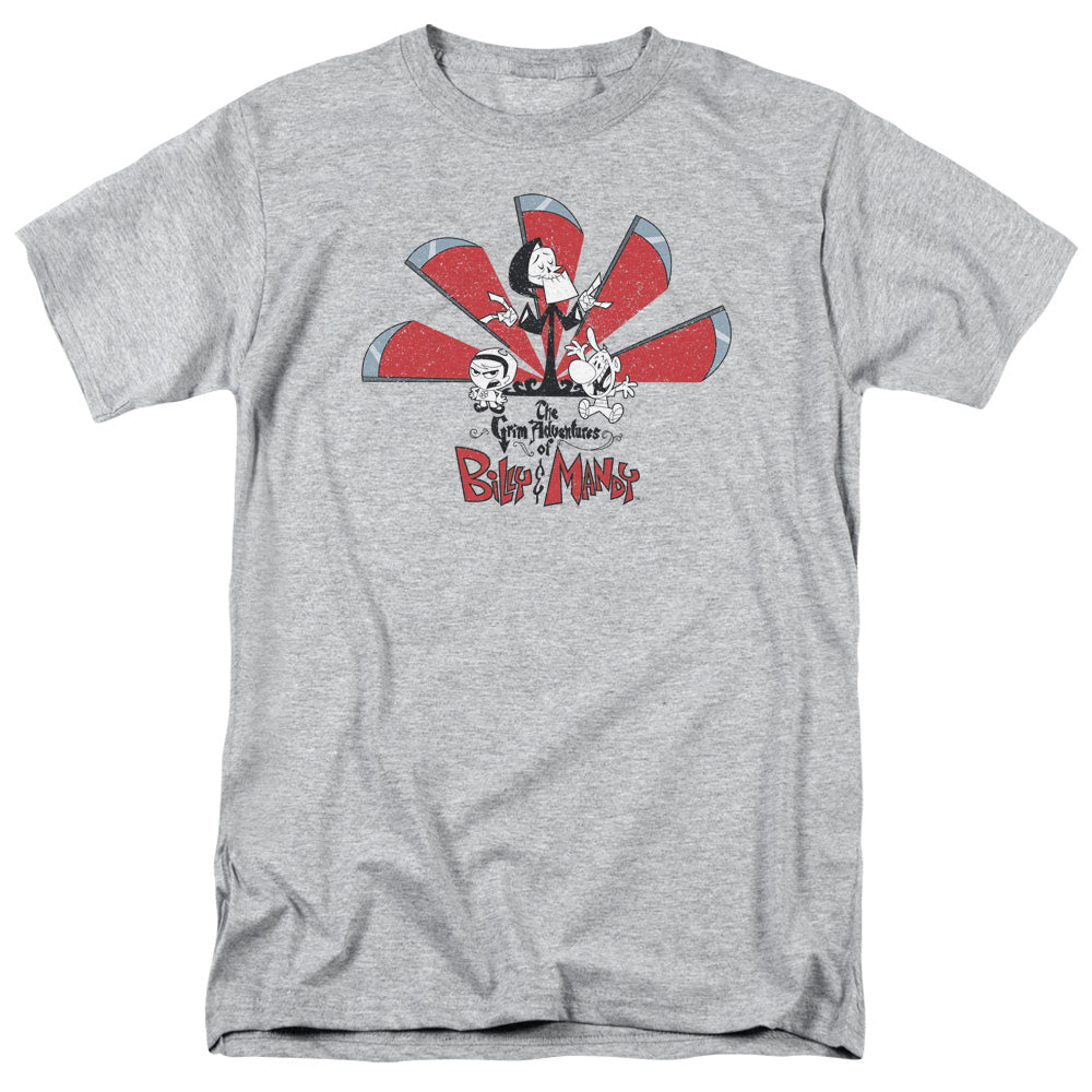 GRIM ADVENTURES OF BILLY AND MANDY/GRIM ADVENTURES - S/S ADULT 18/1 - ATHLETIC HEATHER