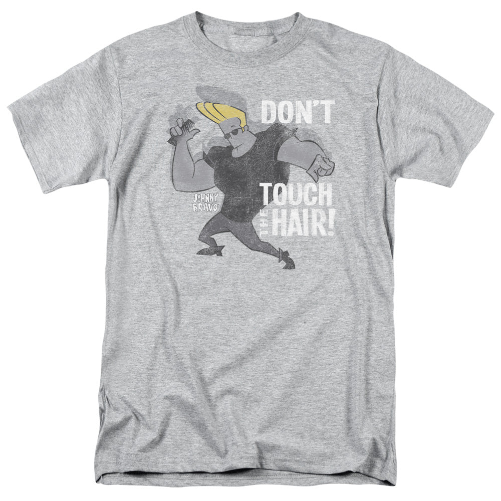 JOHNNY BRAVO/HAIR - S/S ADULT 18/1 - ATHLETIC HEATHER