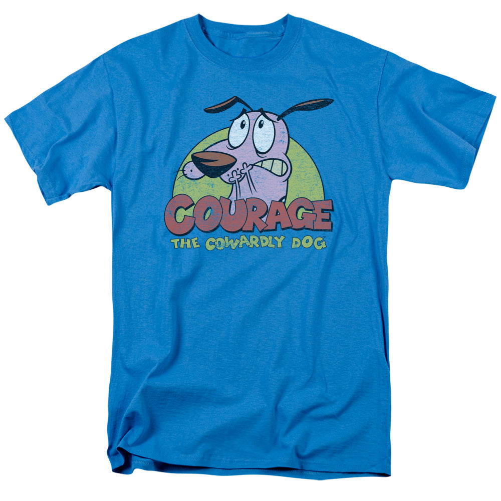 COURAGE THE COWARDLY DOG/COLORFUL COURAGE - S/S ADULT 18/1 - TURQUOISE