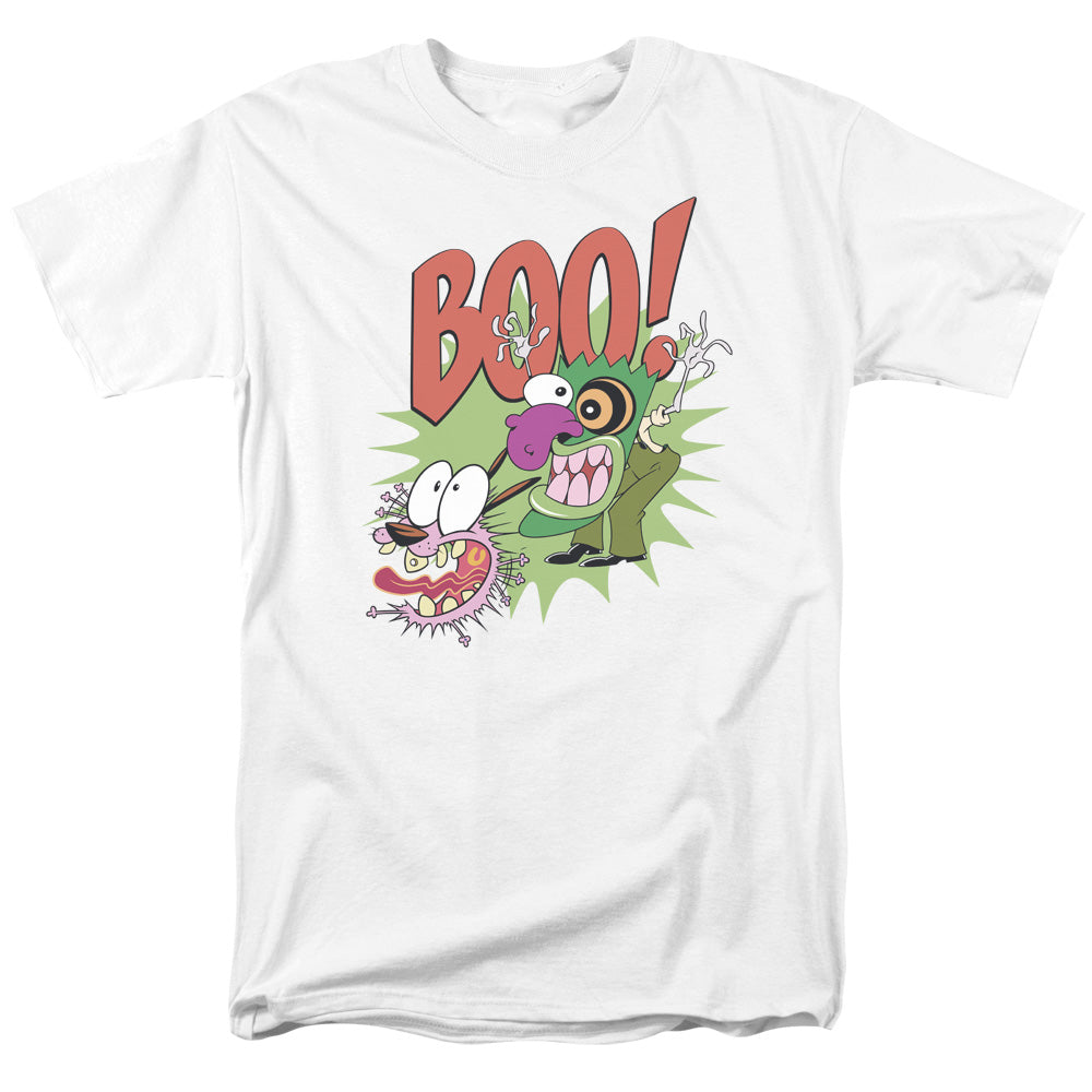 COURAGE THE COWARDLY DOG/STUPID DOG - S/S ADULT 18/1 - WHITE