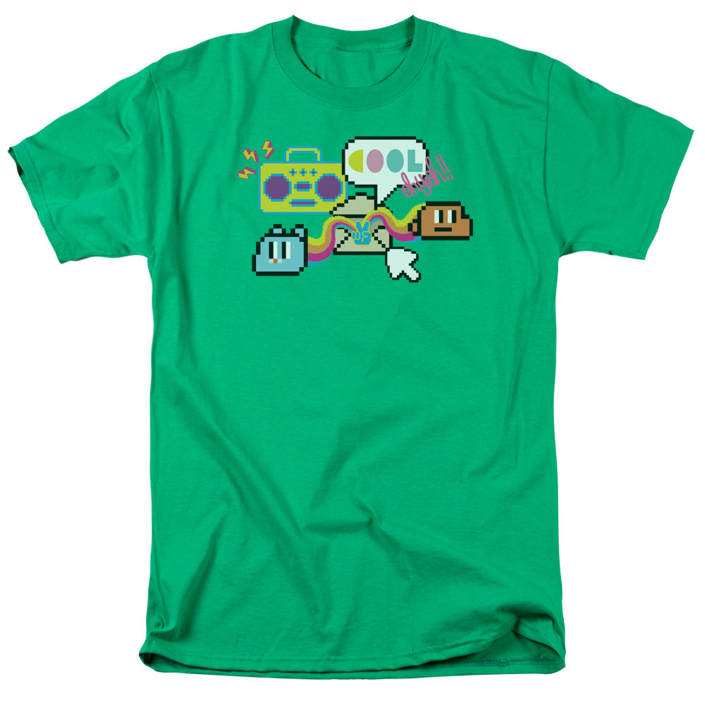 AMAZING WORLD OF GUMBALL/COOL OH YEAH - S/S ADULT 18/1 - KELLY GREEN