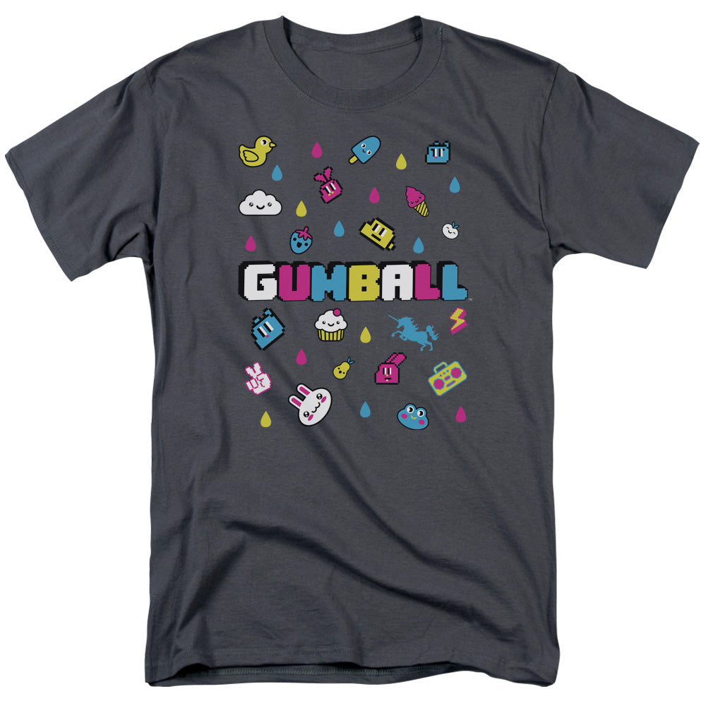AMAZING WORLD OF GUMBALL/FUN DROPS - S/S ADULT 18/1 - CHARCOAL