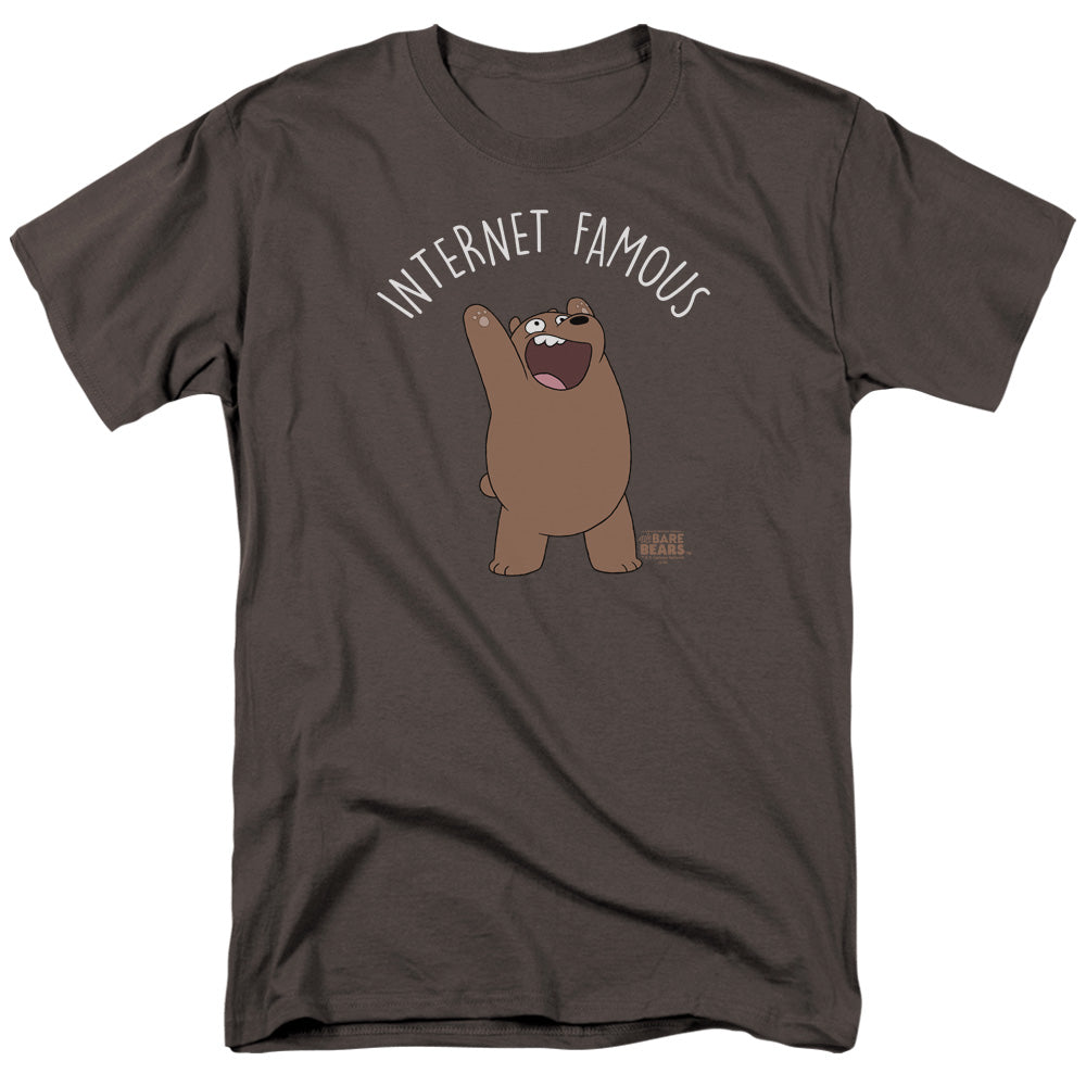WE BARE BEARS/INTERNET FAMOUS - S/S ADULT 18/1 - CHARCOAL