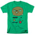 ADVENTURE TIME/BMO MASK - S/S ADULT 18/1 - KELLY GREEN