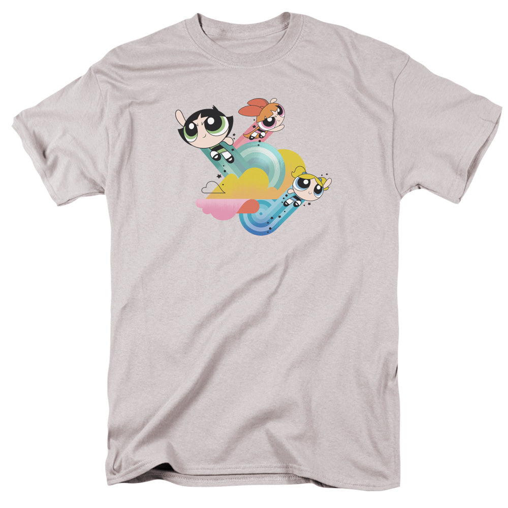 POWERPUFF GIRLS/SPIRAL STREAKS - S/S ADULT 18/1 - SILVER