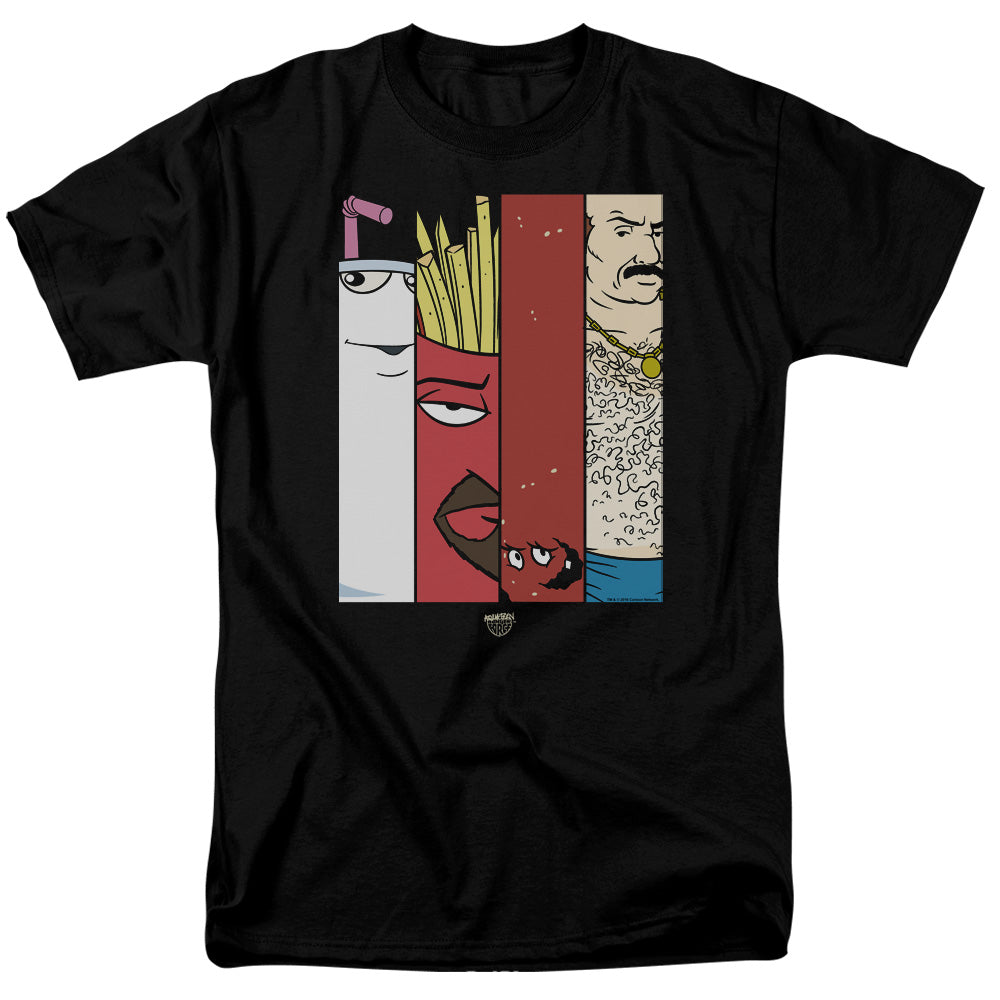 AQUA TEEN HUNGER FORCE/GROUP TILES - S/S ADULT 18/1 - BLACK