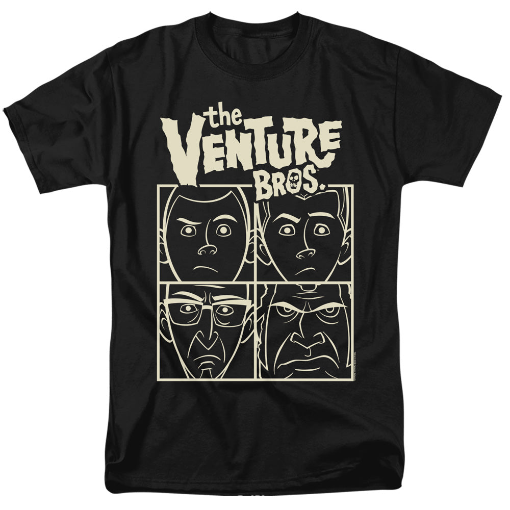 THE VENTURE BROS/VENTURE - S/S ADULT 18/1 - BLACK