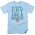 DUBBLE BUBBLE/CRY LIKE A BABY - S/S ADULT 18/1 - LIGHT BLUE