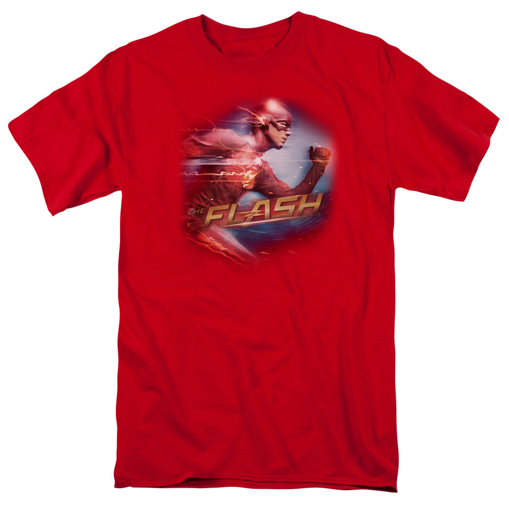 THE FLASH TV/FASTEST MAN - S/S ADULT 18/1 - RED