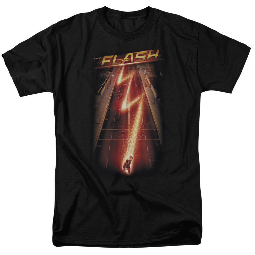 THE FLASH TV/FLASH AVE - S/S ADULT 18/1 - BLACK
