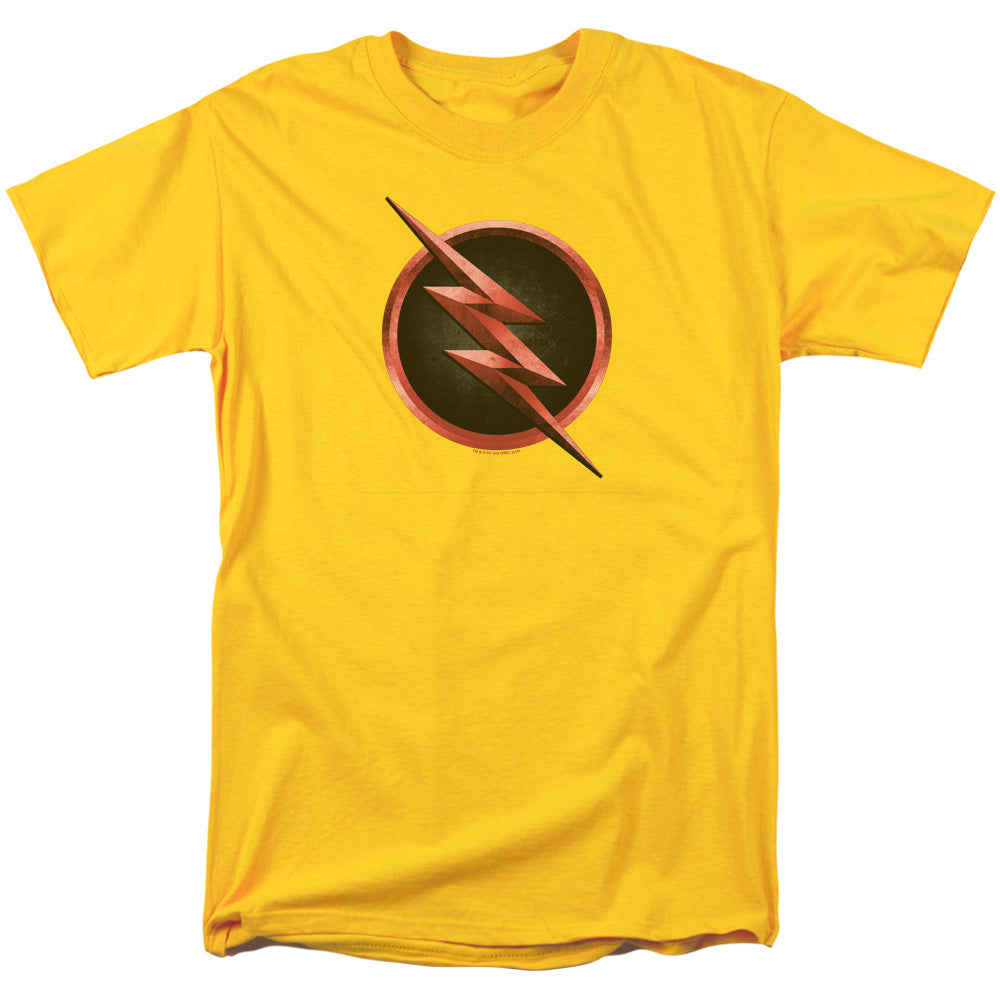 THE FLASH TV/REVERSE FLASH LOGO - S/S ADULT 18/1 - YELLOW