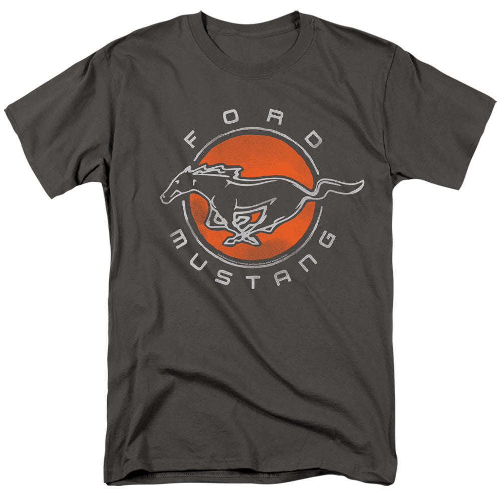 FORD/MUSTANG CIRCLE - S/S ADULT 18/1 - CHARCOAL