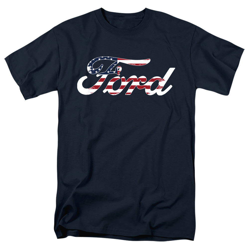 FORD/FLAG LOGO - S/S ADULT 18/1 - NAVY