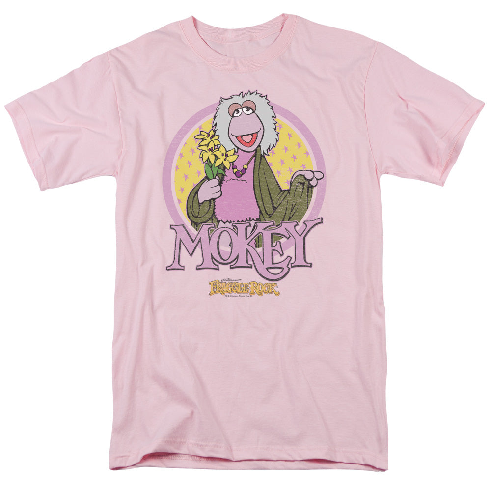 FRAGGLE ROCK/MOKEY CIRCLE - S/S ADULT 18/1 - PINK
