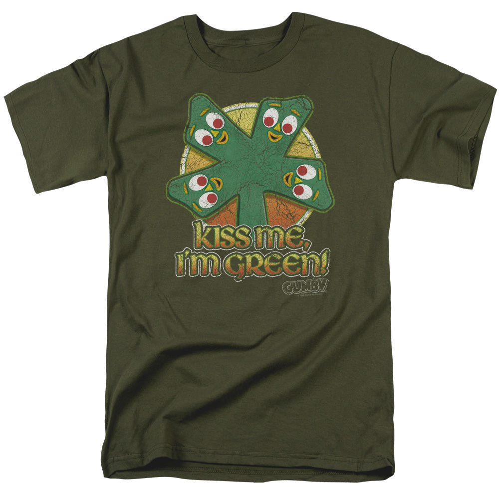 GUMBY/KISS ME - S/S ADULT 18/1 - MILITARY GREEN