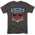 TRANSFORMERS/VINTAGE AUTOBOT LOGO - S/S ADULT 18/1 - CHARCOAL