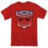TRANSFORMERS/VINTAGE AUTOBOT LOGO - S/S ADULT 18/1 - RED