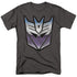 TRANSFORMERS/VINTAGE DECEPTICON LOGO - S/S ADULT 18/1 - CHARCOAL