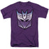 TRANSFORMERS/VINTAGE DECEPTICON LOGO - S/S ADULT 18/1 - PURPLE