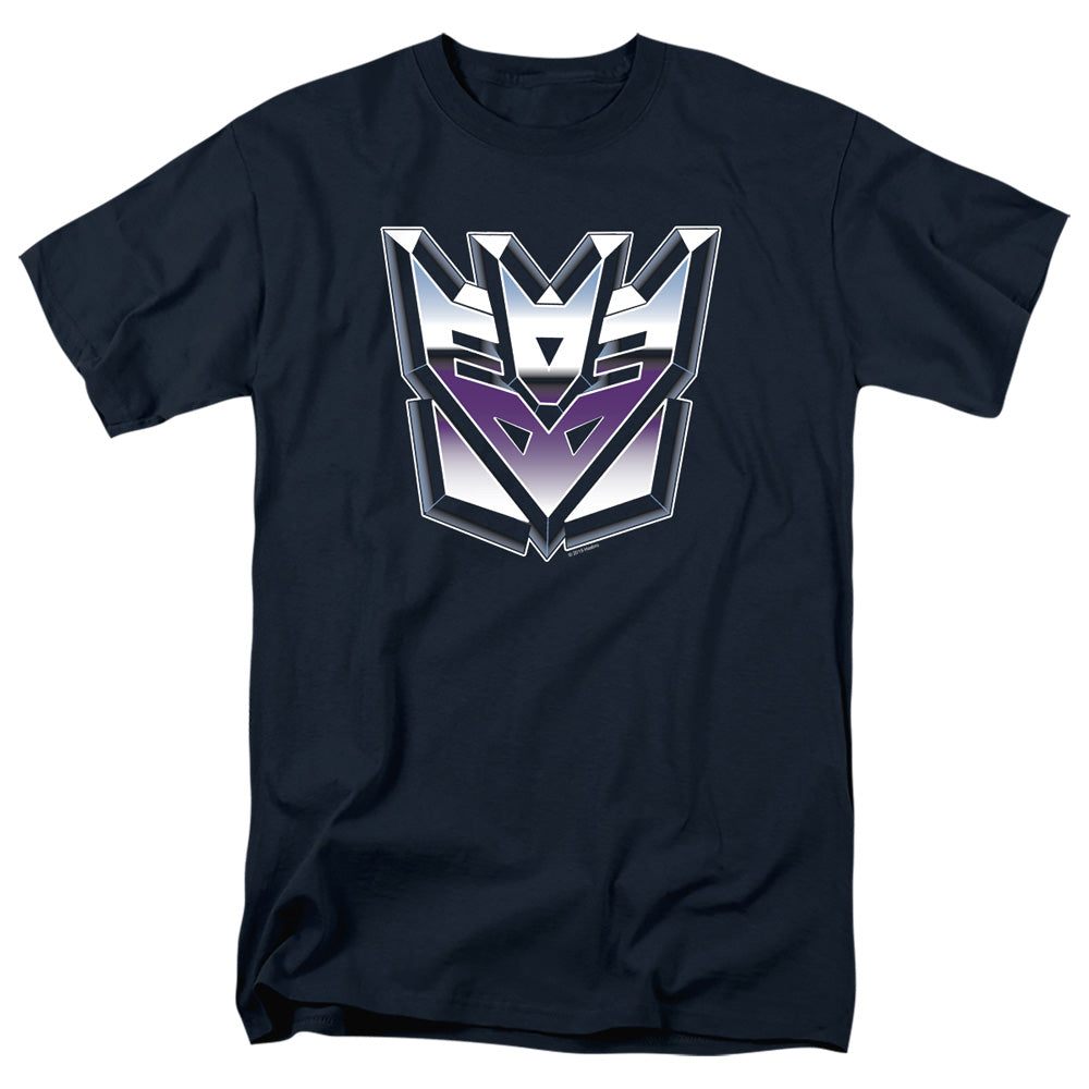 TRANSFORMERS/DECEPTICON AIRBRUSH LOGO - S/S ADULT 18/1 - BLACK