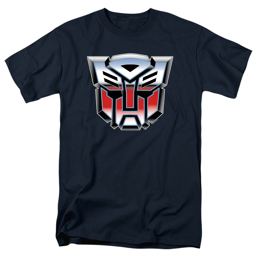 TRANSFORMERS/AUTOBOT AIRBRUSH LOGO - S/S ADULT 18/1 - NAVY