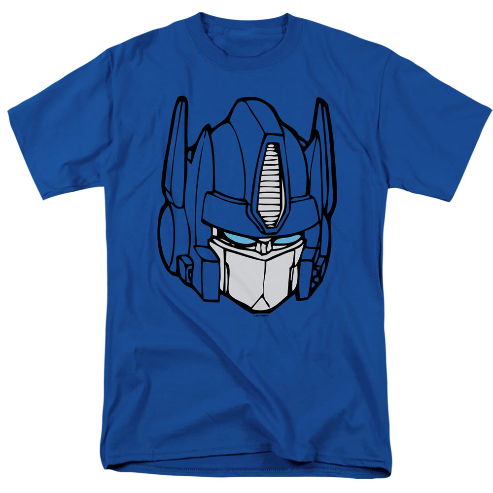 TRANSFORMERS/OPTIMUS HEAD - S/S ADULT 18/1 - ROYAL BLUE