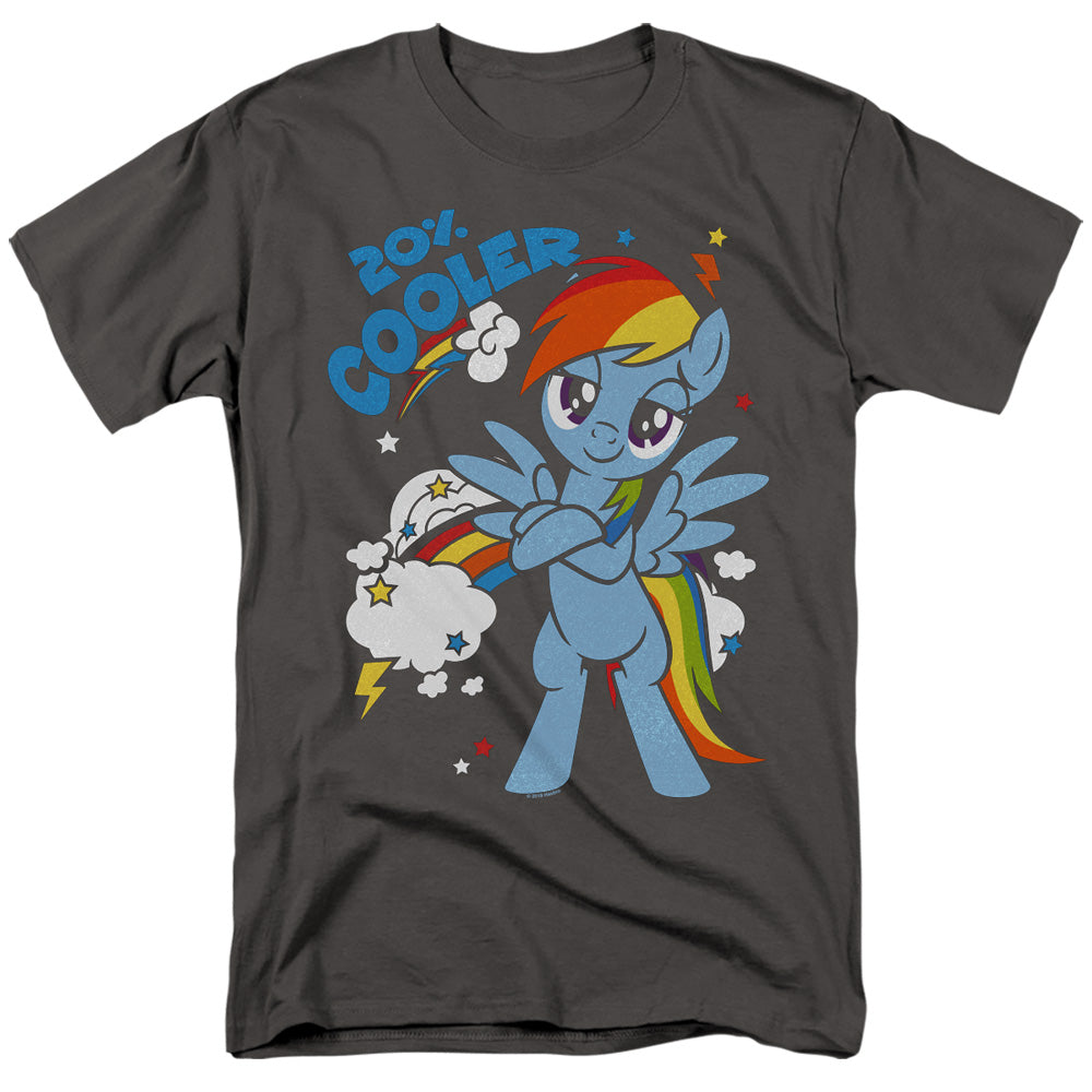 MY LITTLE PONY TV/20 PERCENT COOLER - S/S ADULT 18/1 - CHARCOAL