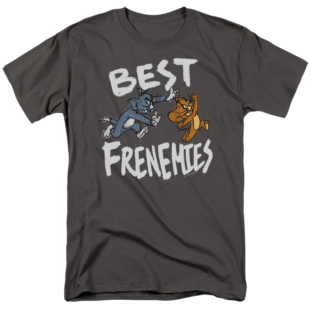 TOM AND JERRY/BEST FRENEMIES - S/S ADULT 18/1 - CHARCOAL
