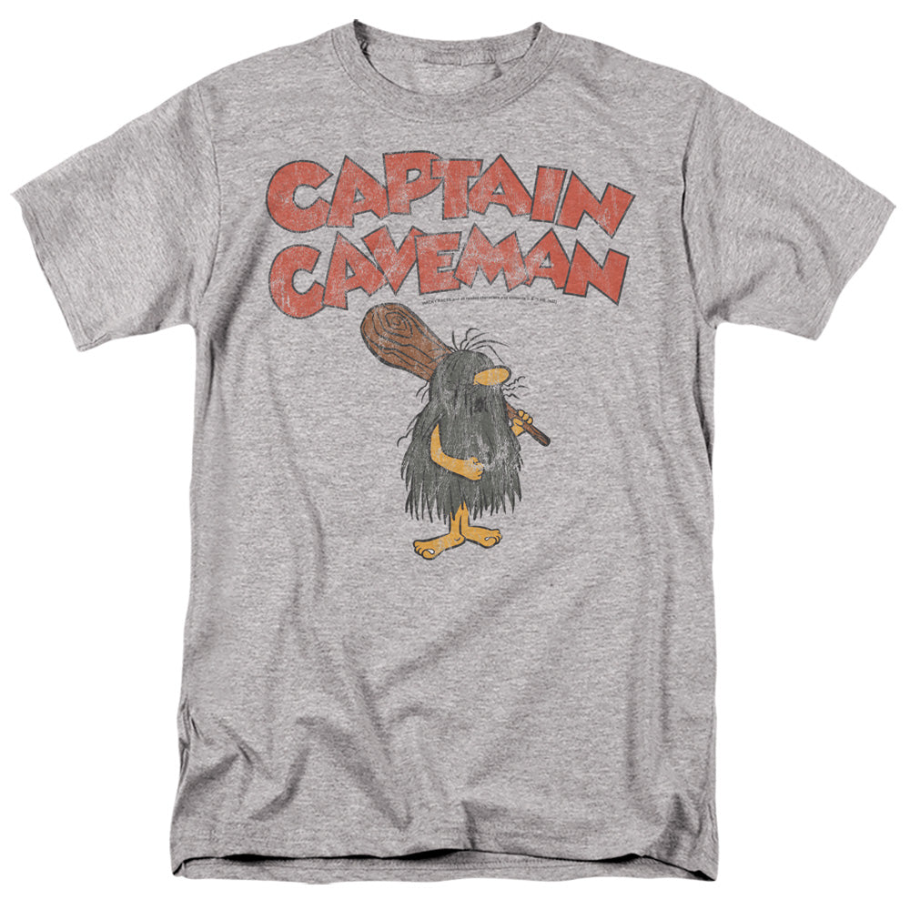 WACKY RACES/CAPTAIN CAVEMAN 1 - S/S ADULT 18/1 - ATHLETIC HEATHER