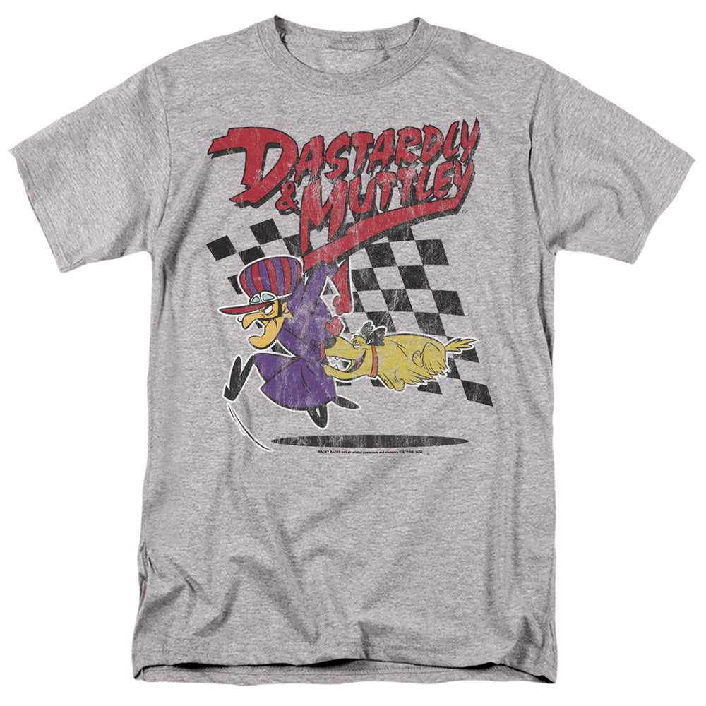 WACKY RACES/DASTARDLY & MUTTLEY 1 - S/S ADULT 18/1 - ATHLETIC HEATHER