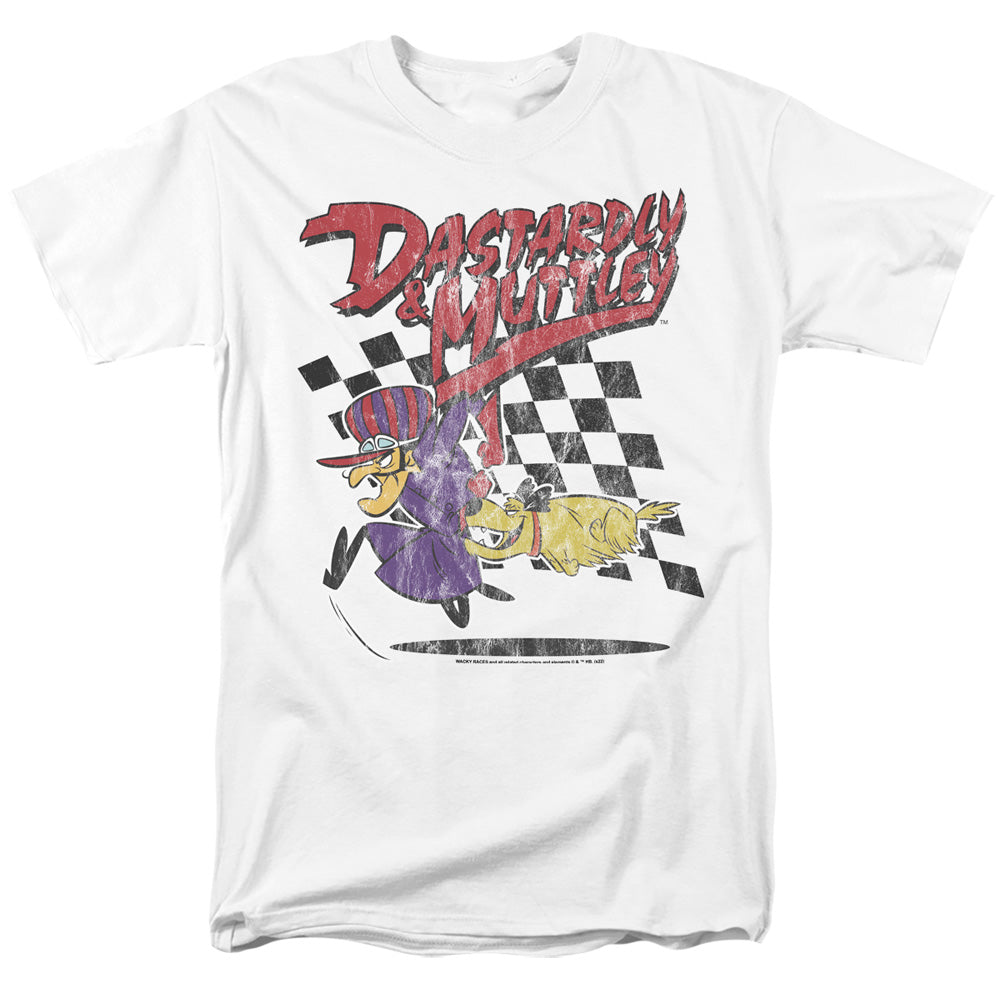 WACKY RACES/DASTARDLY & MUTTLEY 2 - S/S ADULT 18/1 - WHITE