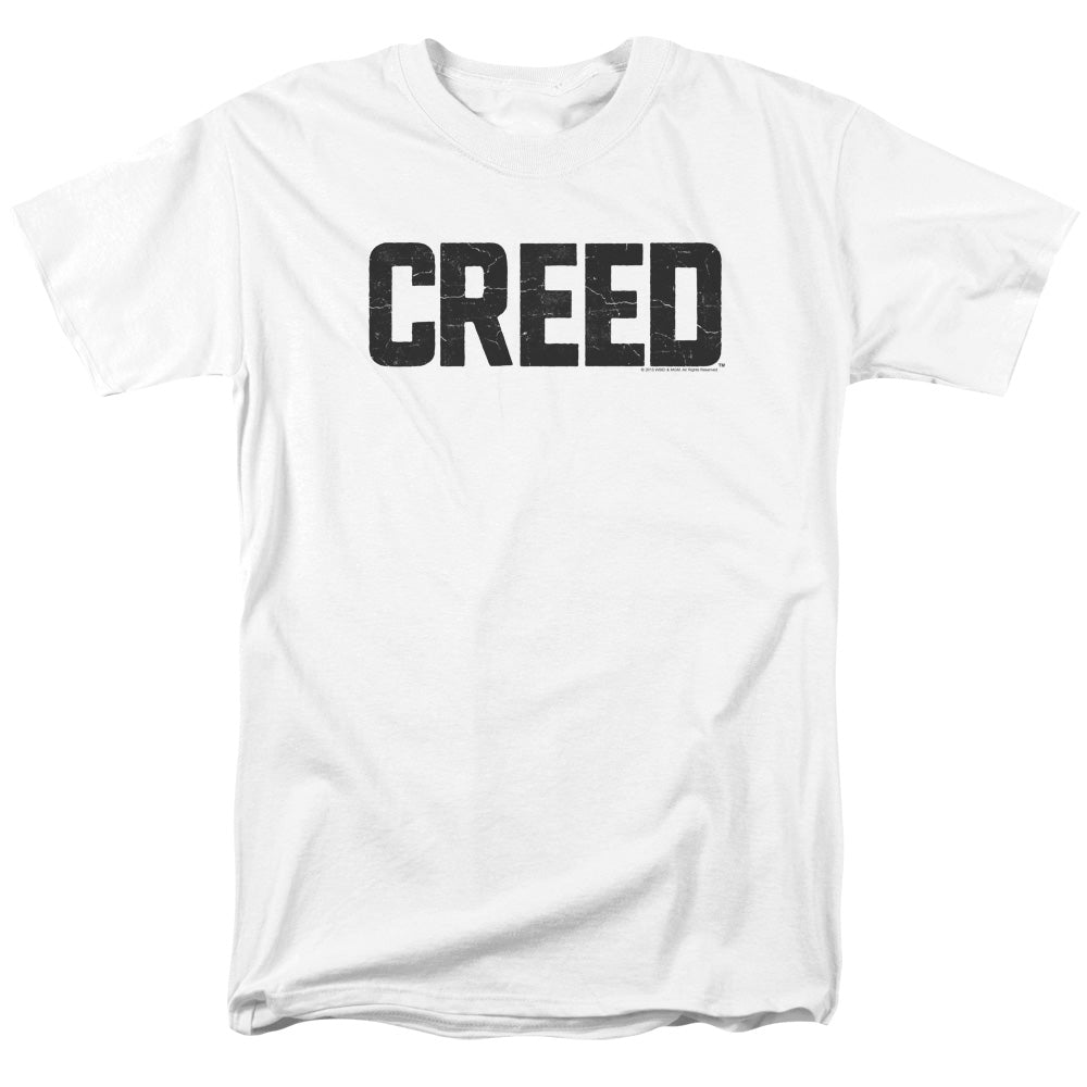 CREED/CRACKED LOGO - S/S ADULT 18/1 - WHITE