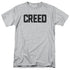 CREED/CRACKED LOGO - S/S ADULT 18/1 - ATHLETIC HEATHER
