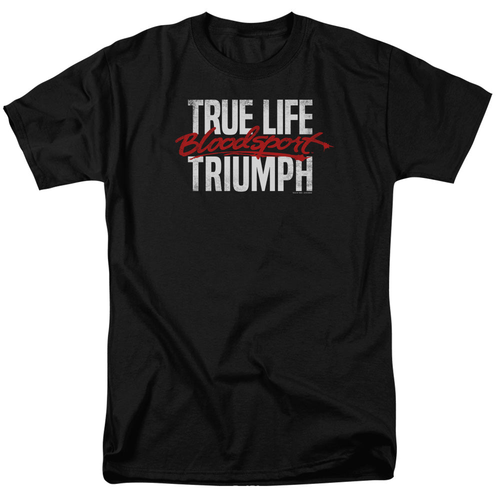 BLOODSPORT/TRUE STORY - S/S ADULT 18/1 - BLACK