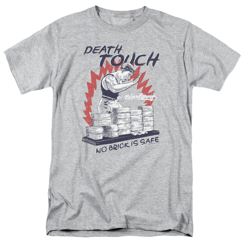 BLOODSPORT/DEATH TOUCH - S/S ADULT 18/1 - ATHLETIC HEATHER