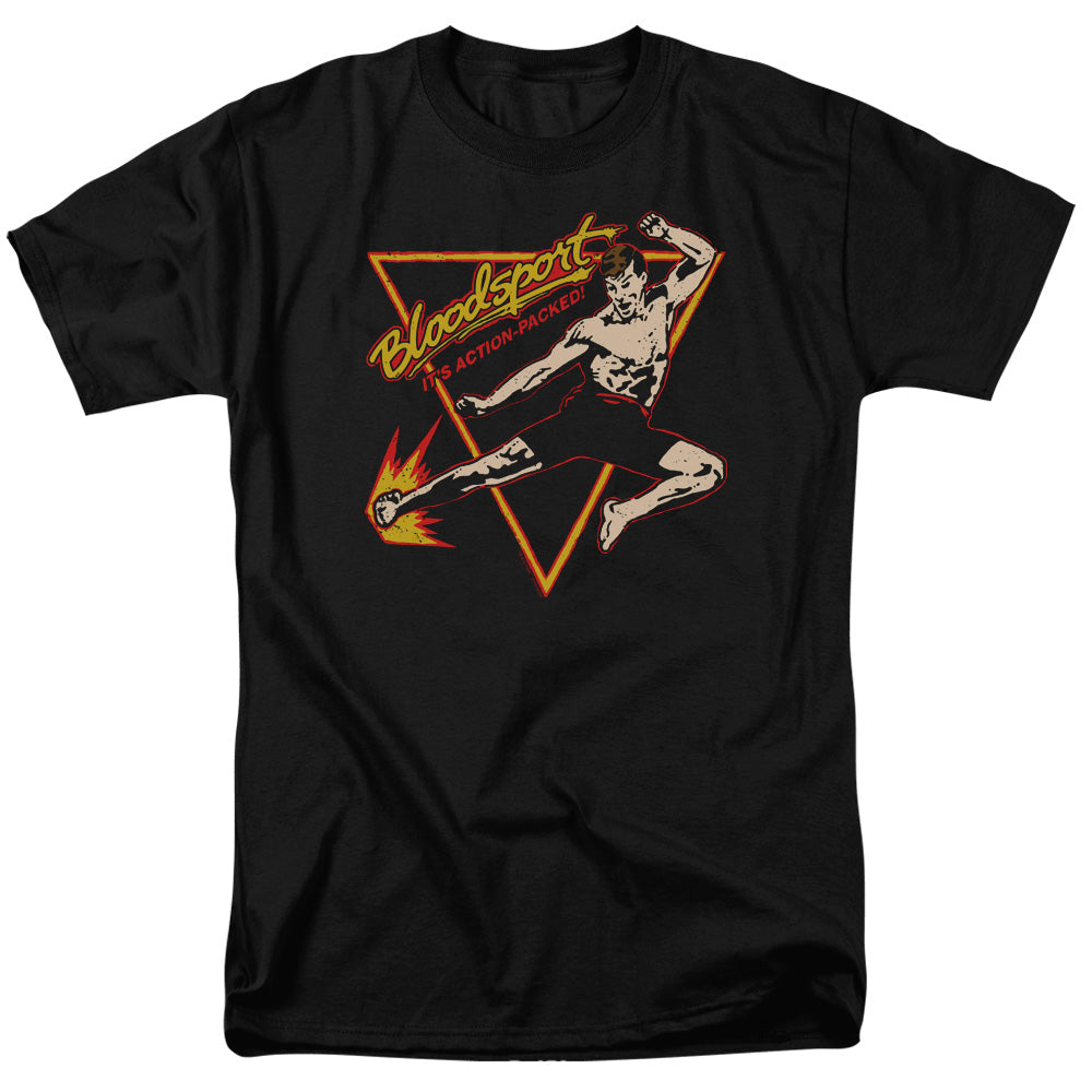BLOODSPORT/ACTION PACKED - S/S ADULT 18/1 - BLACK
