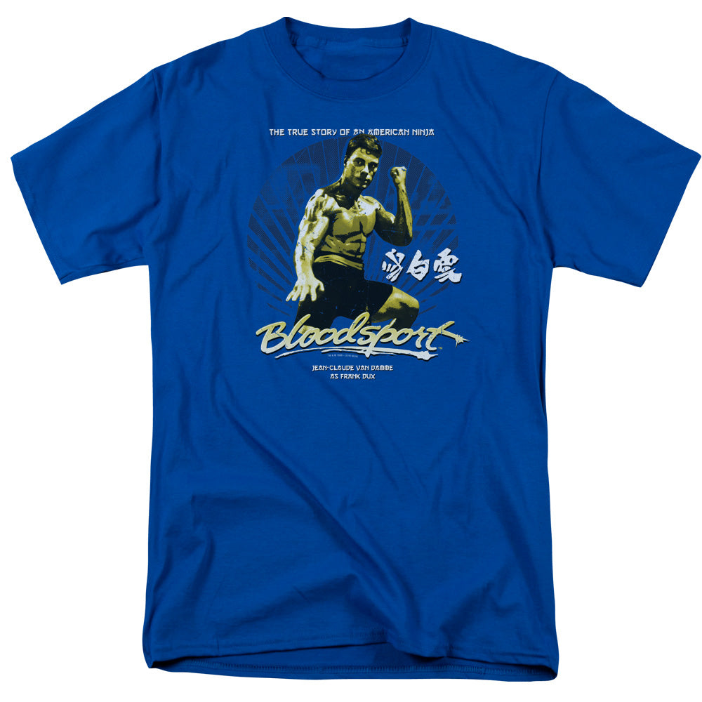 BLOODSPORT/AMERICAN NINJA - S/S ADULT 18/1 - ROYAL BLUE